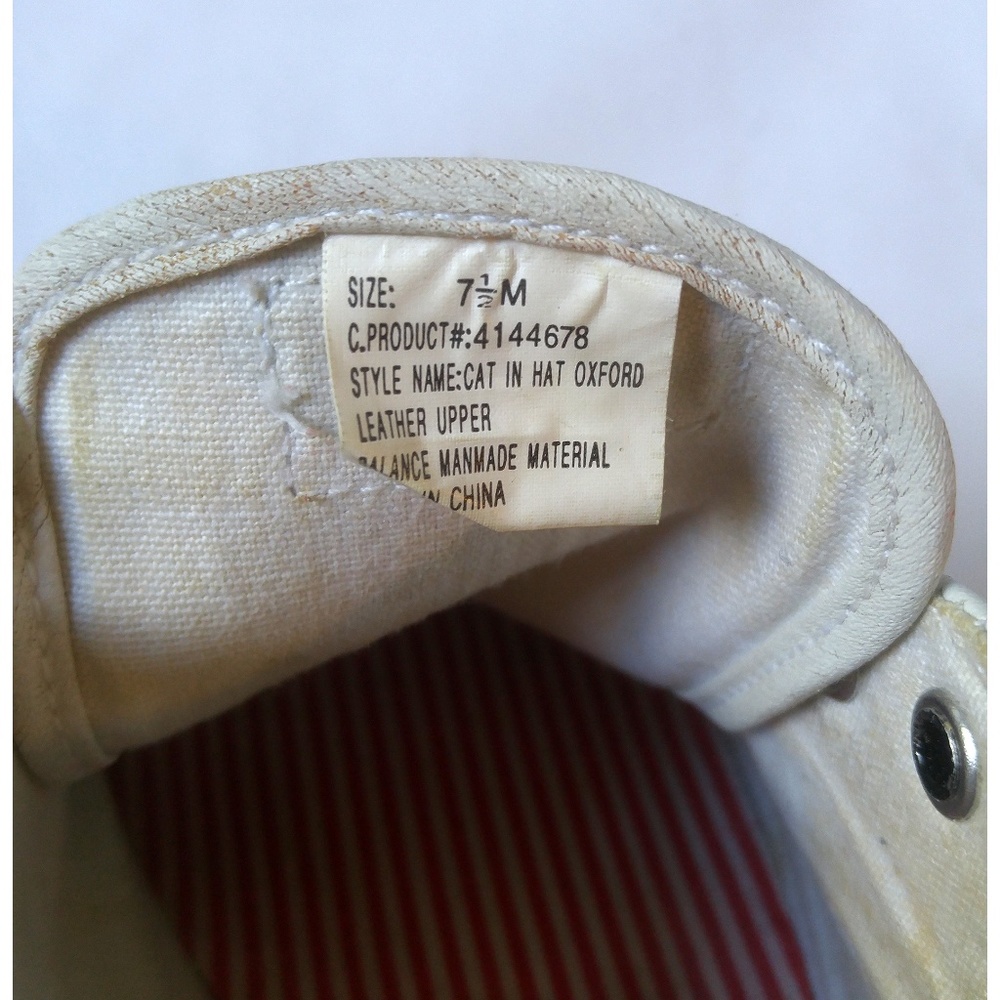 VTG Dr Seuss Sport Sneakers Size 7.5M Leather - Picture 7 of 8